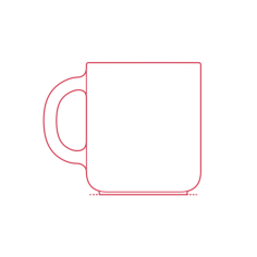 Objects Coffee Mugs Felt Fat Coffee Cup Outline Svg Vector, Free Vectors File